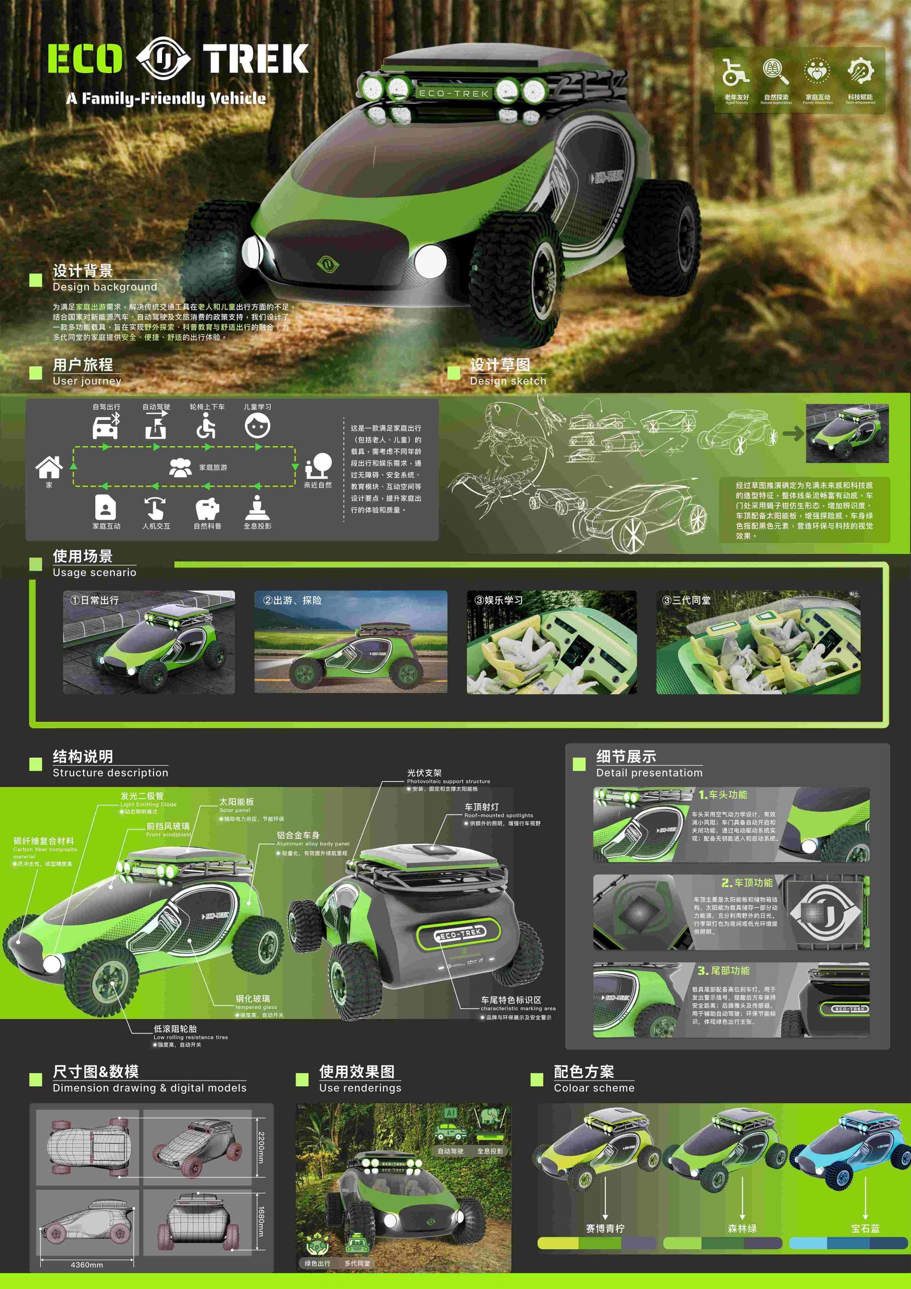 自然共行：交互式适老携幼探索载具